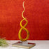 The Yellow Aua Drop Handblown Glass Decorative Showpiece